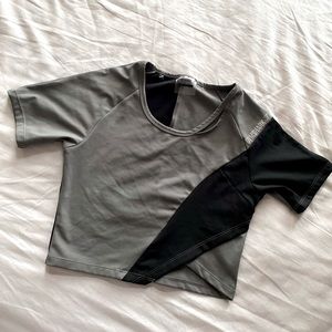 Gymshark asymmetric crop top